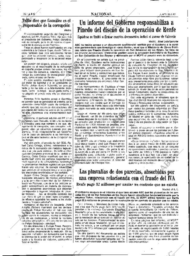 ABC MADRID 20-01-1992 página 26