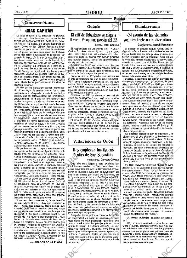 ABC MADRID 20-01-1992 página 38