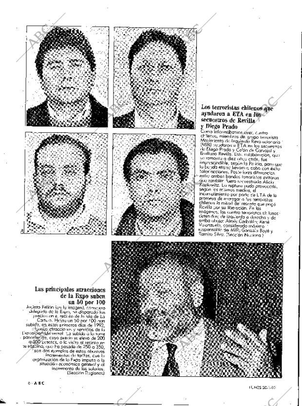 ABC MADRID 20-01-1992 página 6