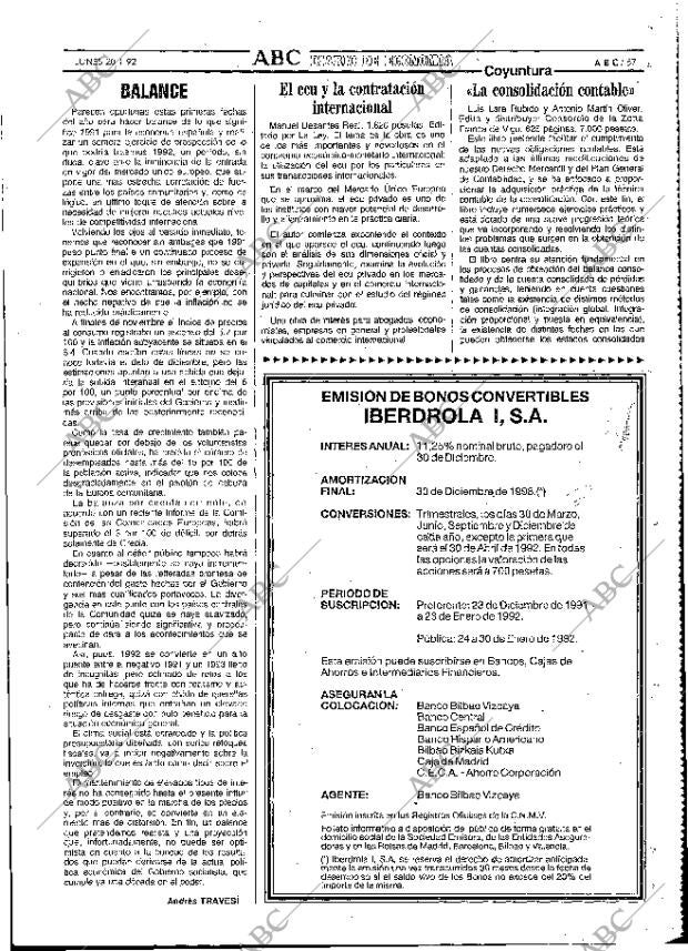ABC MADRID 20-01-1992 página 67