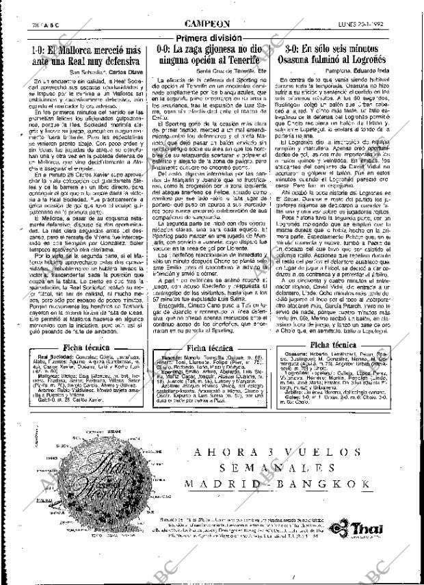 ABC MADRID 20-01-1992 página 78