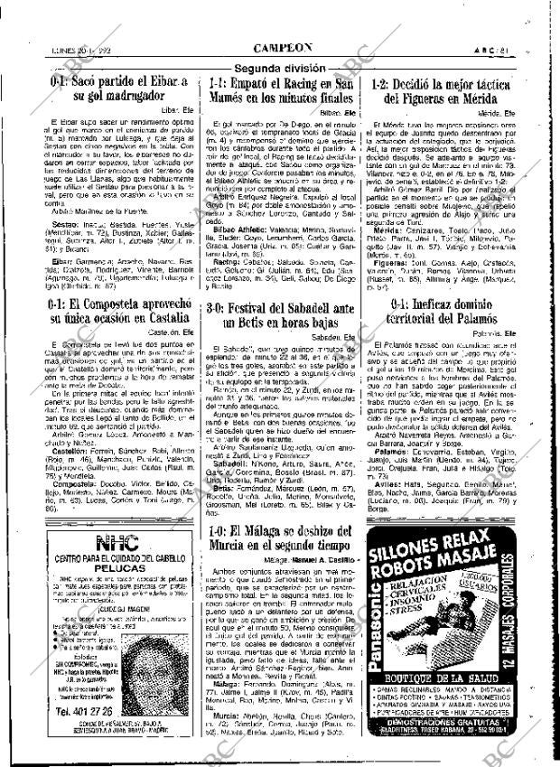 ABC MADRID 20-01-1992 página 81