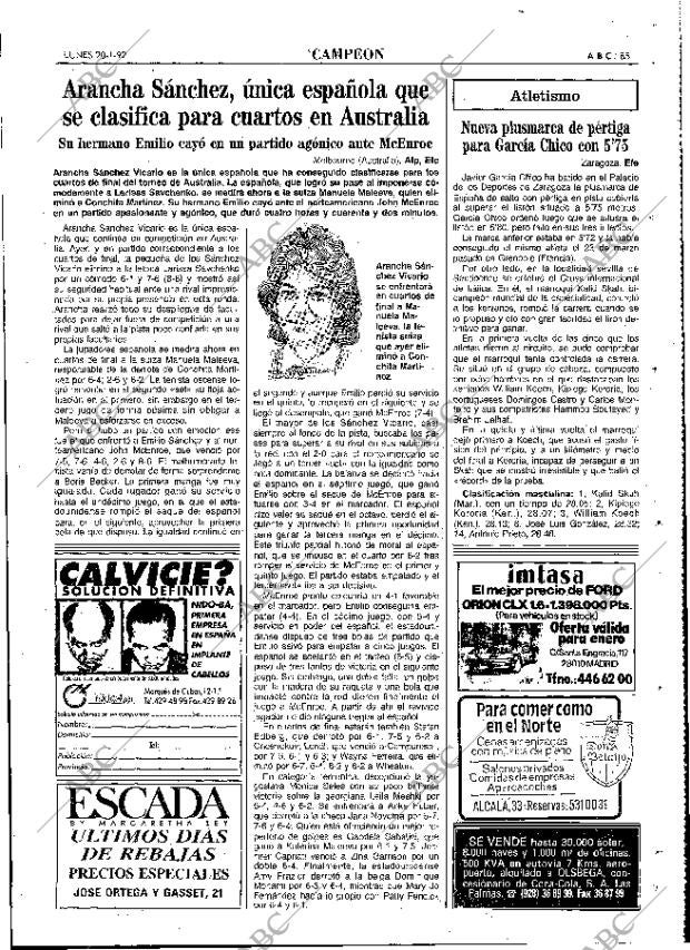 ABC MADRID 20-01-1992 página 85