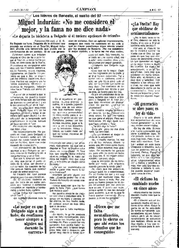 ABC MADRID 20-01-1992 página 87