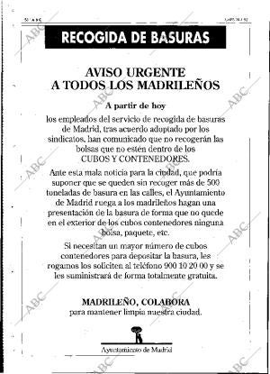 ABC MADRID 20-01-1992 página 88