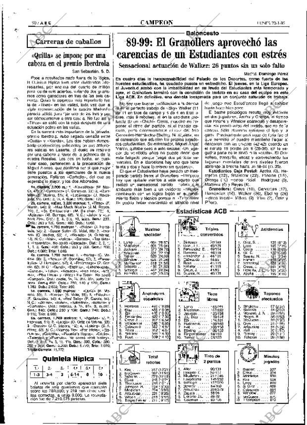 ABC MADRID 20-01-1992 página 90