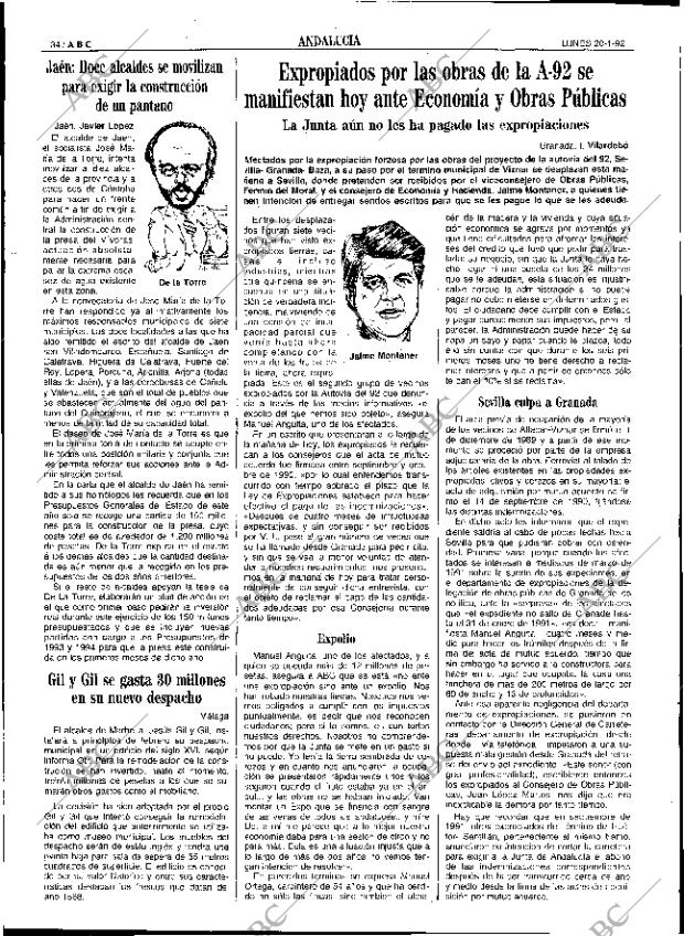 ABC SEVILLA 20-01-1992 página 34