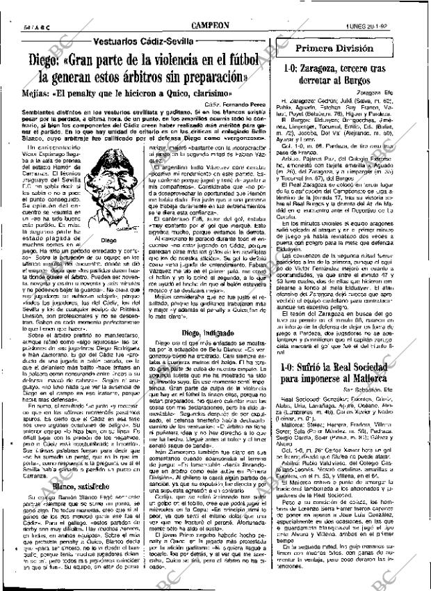 ABC SEVILLA 20-01-1992 página 54