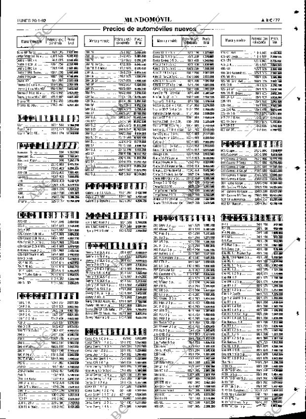 ABC SEVILLA 20-01-1992 página 77