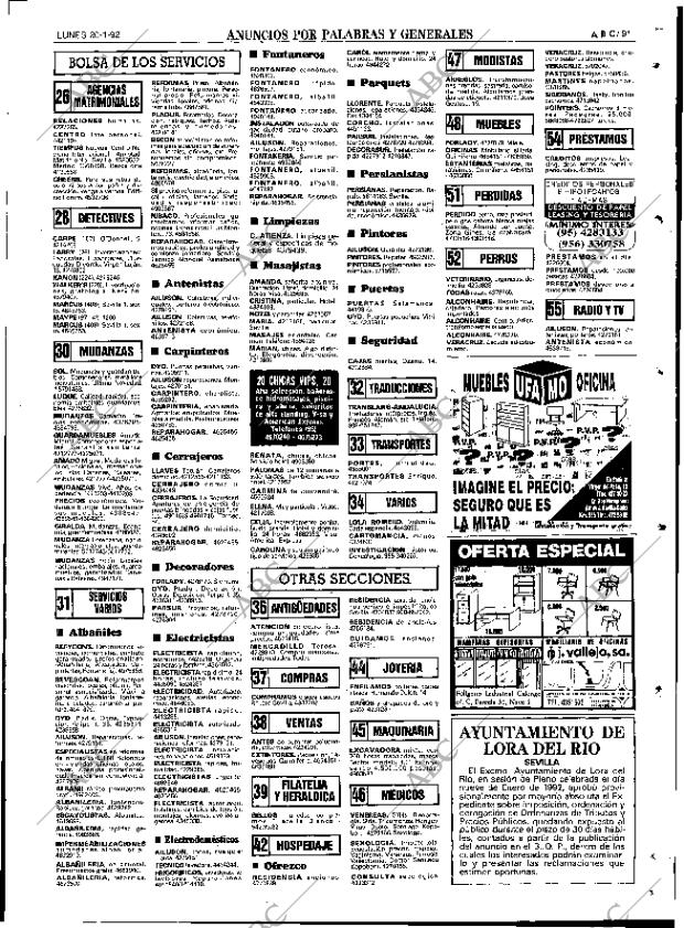 ABC SEVILLA 20-01-1992 página 91