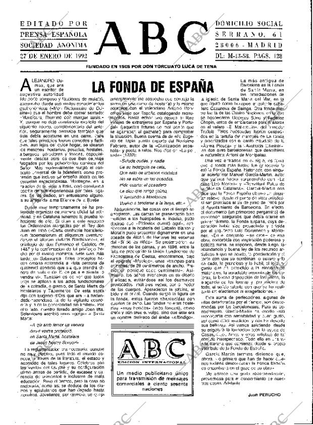 ABC MADRID 27-01-1992 página 3