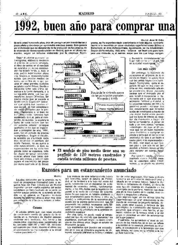 ABC MADRID 27-01-1992 página 40