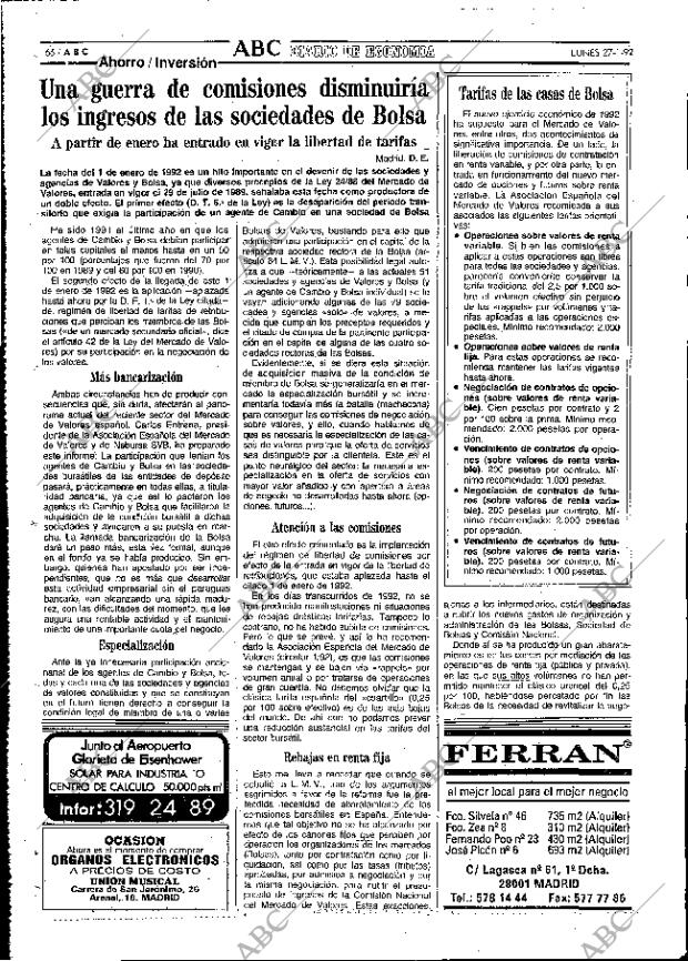 ABC MADRID 27-01-1992 página 66