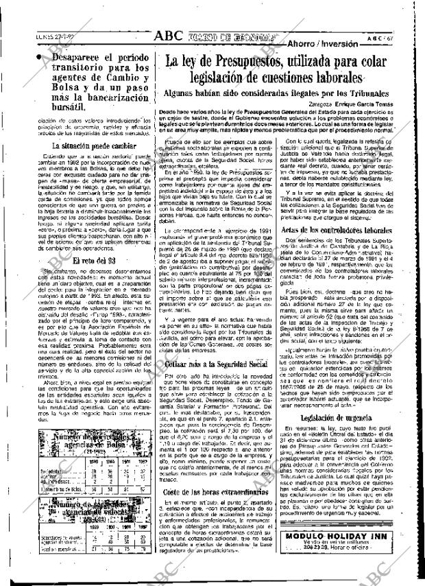 ABC MADRID 27-01-1992 página 67