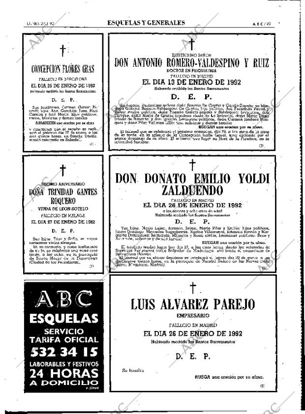 ABC MADRID 27-01-1992 página 99