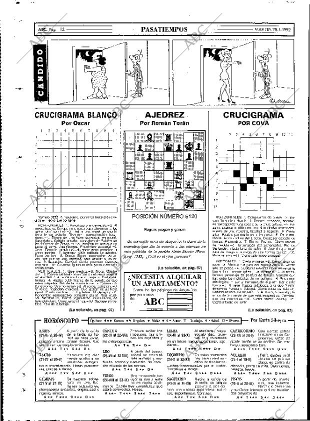 ABC MADRID 28-01-1992 página 112