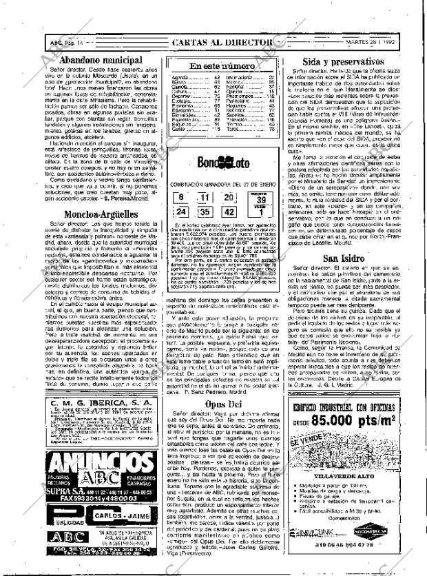 ABC MADRID 28-01-1992 página 14