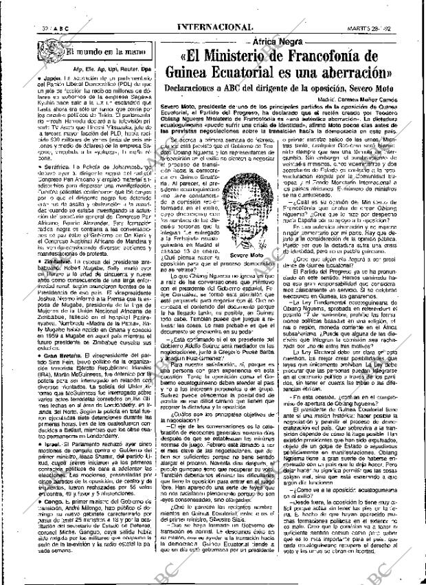 ABC MADRID 28-01-1992 página 32