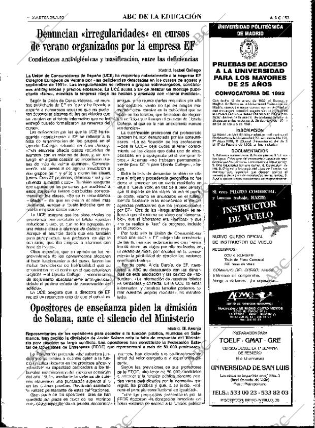 ABC MADRID 28-01-1992 página 53