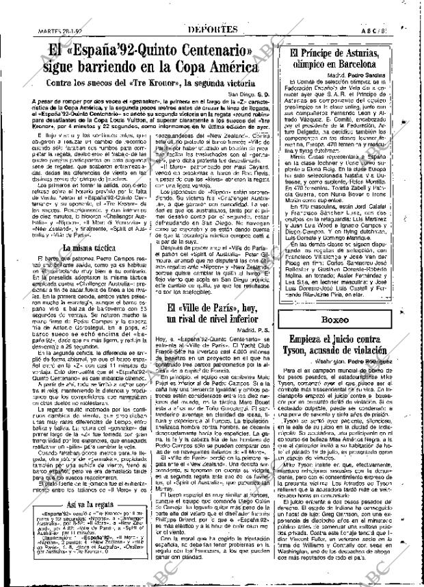 ABC MADRID 28-01-1992 página 81