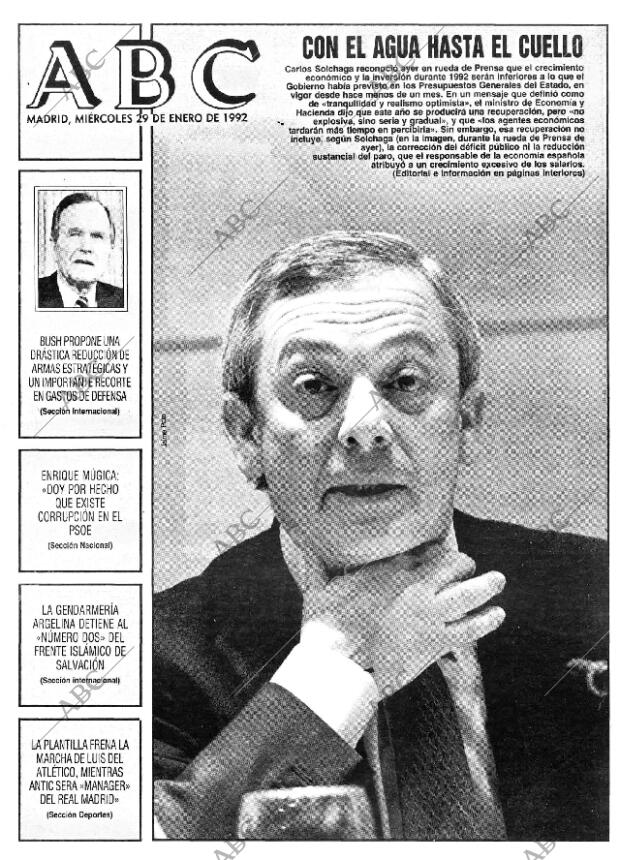 ABC MADRID 29-01-1992 página 1