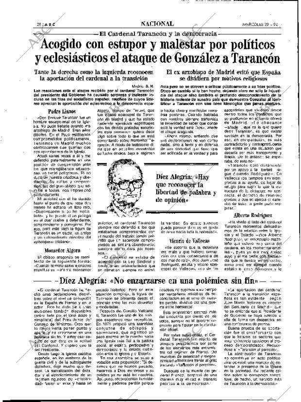 ABC MADRID 29-01-1992 página 28