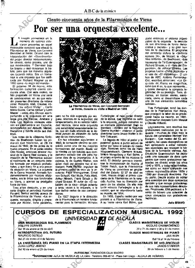 CULTURAL MADRID 31-01-1992 página 43