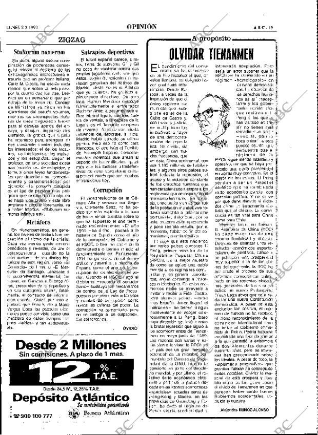 ABC MADRID 03-02-1992 página 19