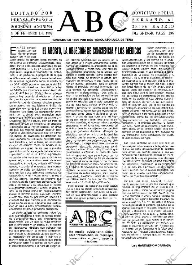 ABC MADRID 03-02-1992 página 3