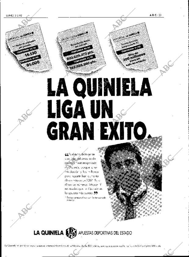 ABC MADRID 03-02-1992 página 33