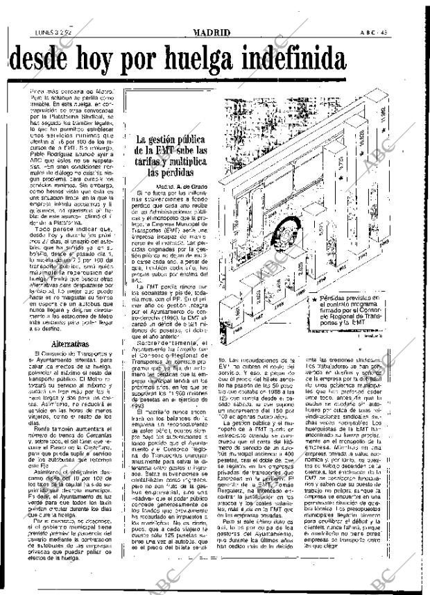 ABC MADRID 03-02-1992 página 43