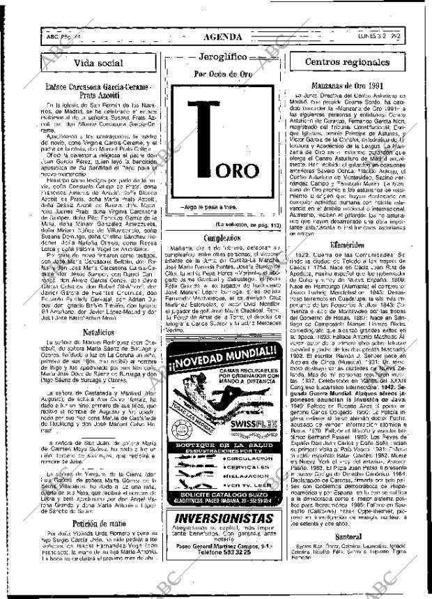 ABC MADRID 03-02-1992 página 44