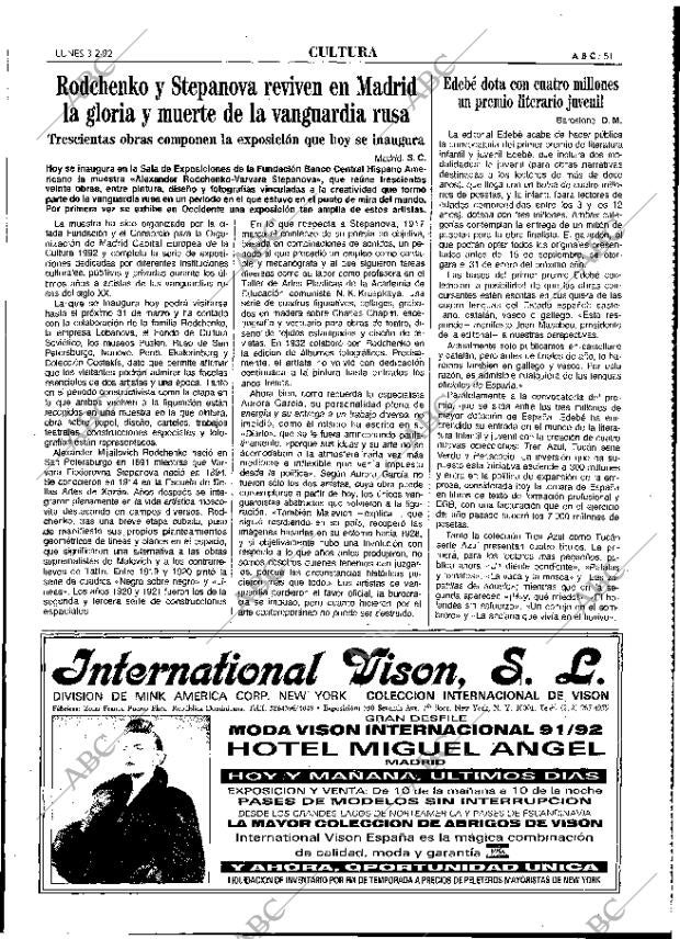 ABC MADRID 03-02-1992 página 51