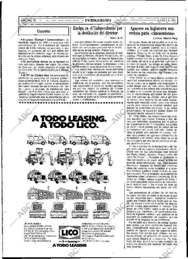 ABC MADRID 03-02-1992 página 52