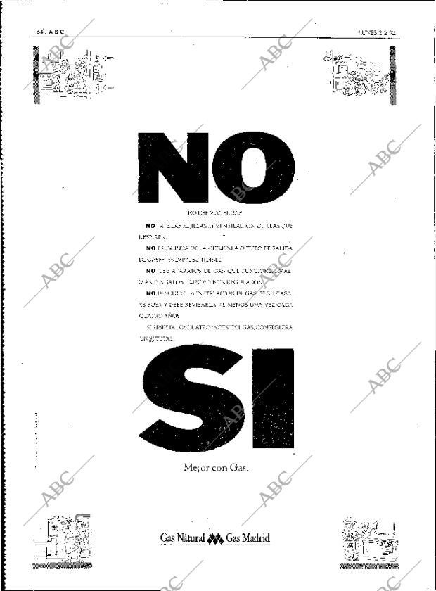 ABC MADRID 03-02-1992 página 64