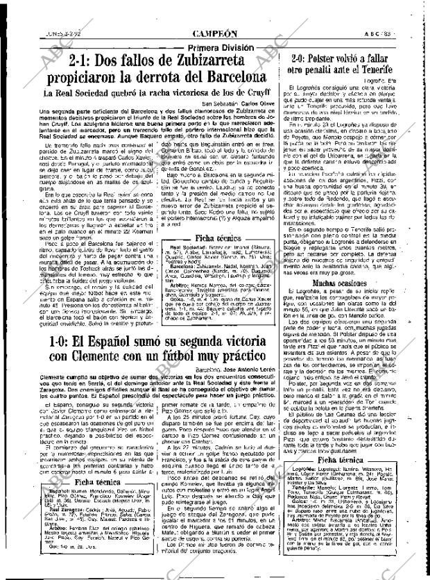 ABC MADRID 03-02-1992 página 83