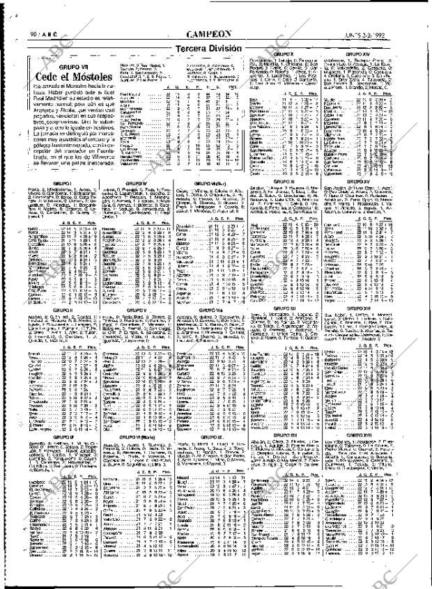 ABC MADRID 03-02-1992 página 90