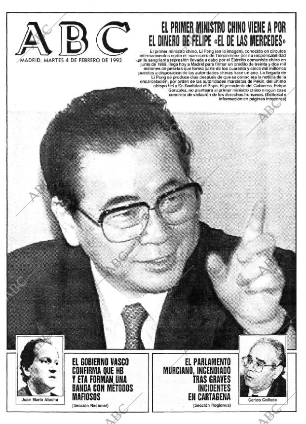 ABC MADRID 04-02-1992 página 1