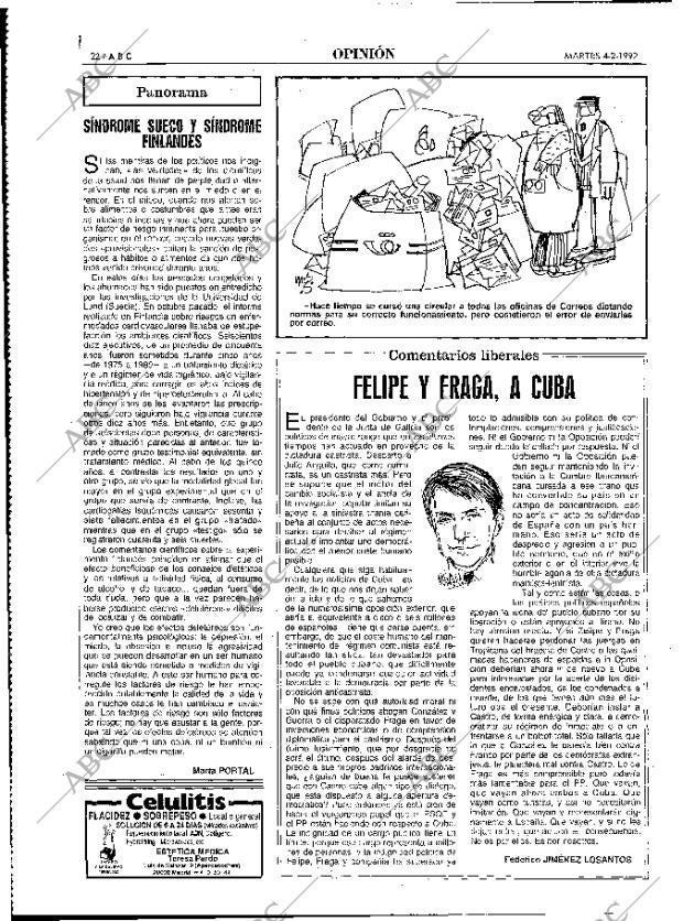 ABC MADRID 04-02-1992 página 22