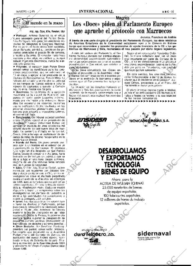 ABC MADRID 04-02-1992 página 33