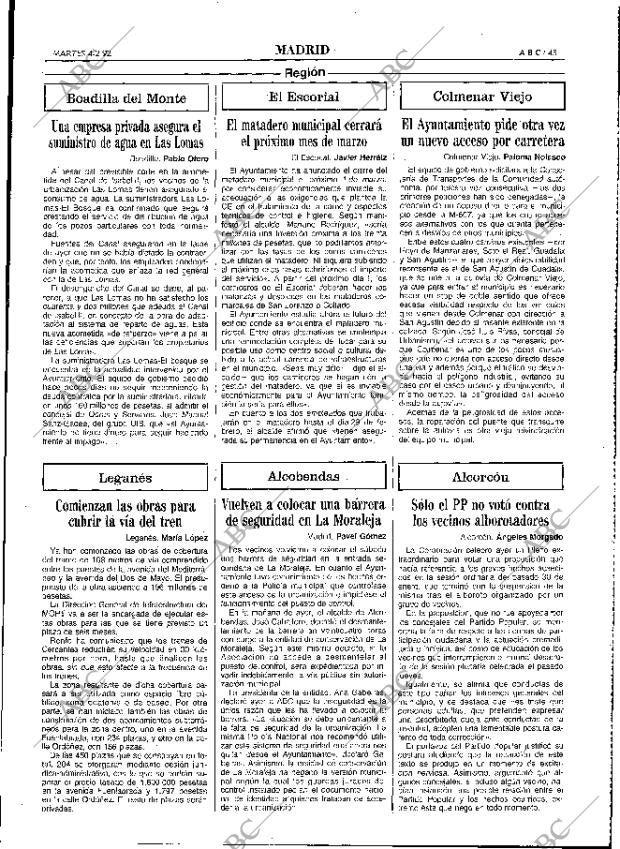 ABC MADRID 04-02-1992 página 45