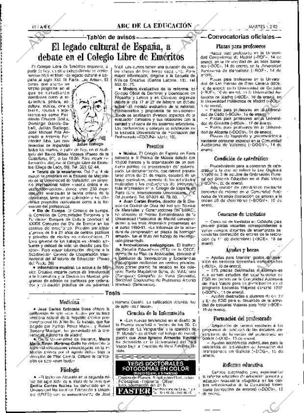 ABC MADRID 04-02-1992 página 62