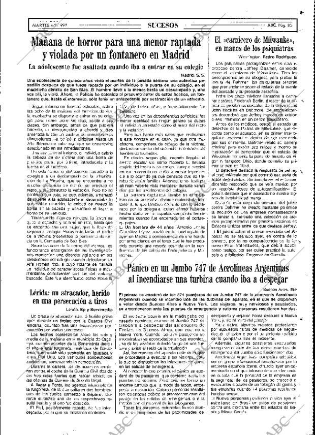 ABC MADRID 04-02-1992 página 85