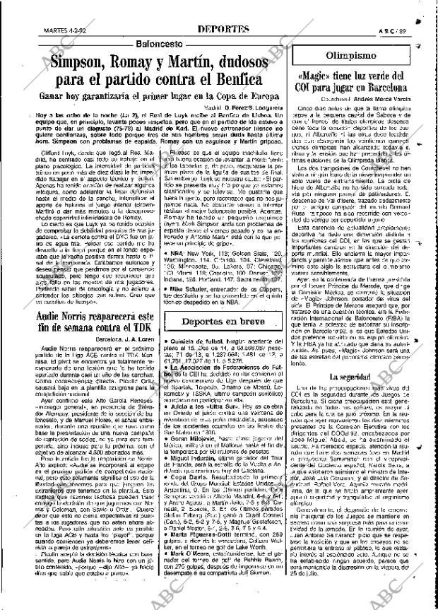 ABC MADRID 04-02-1992 página 89