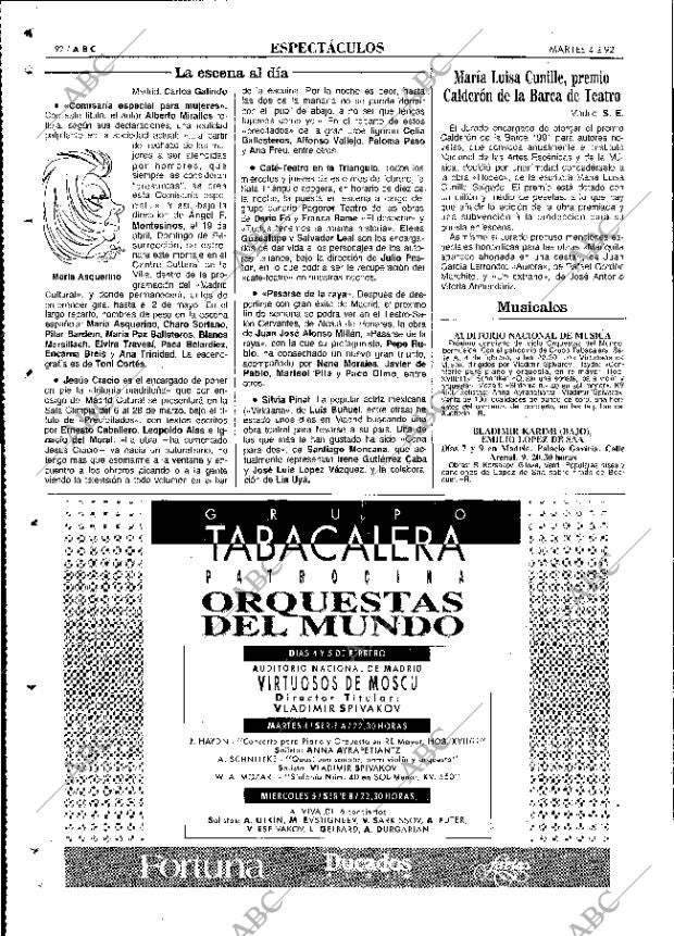 ABC MADRID 04-02-1992 página 92