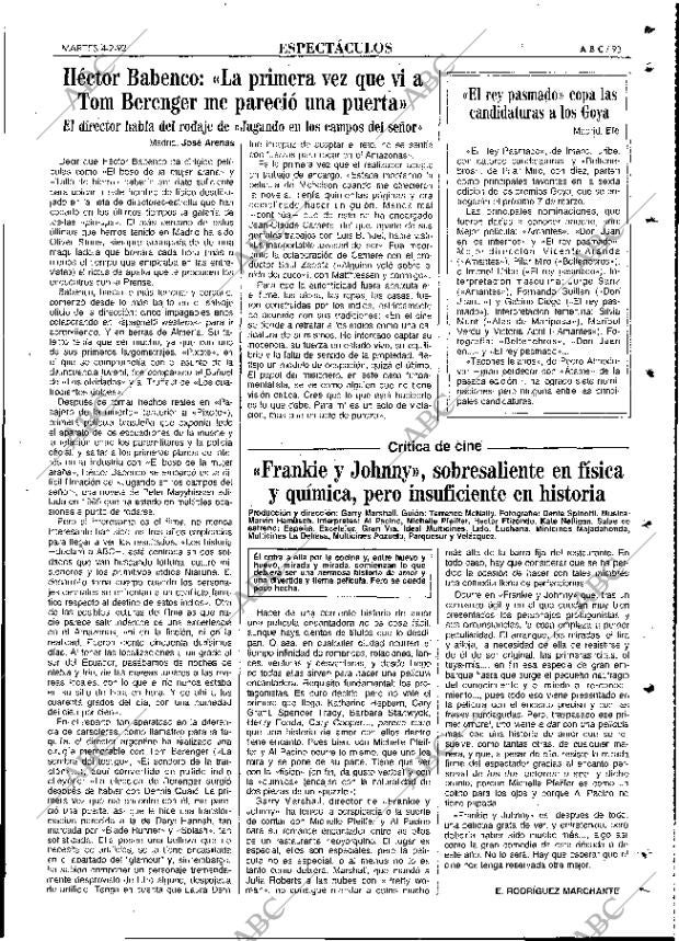 ABC MADRID 04-02-1992 página 93