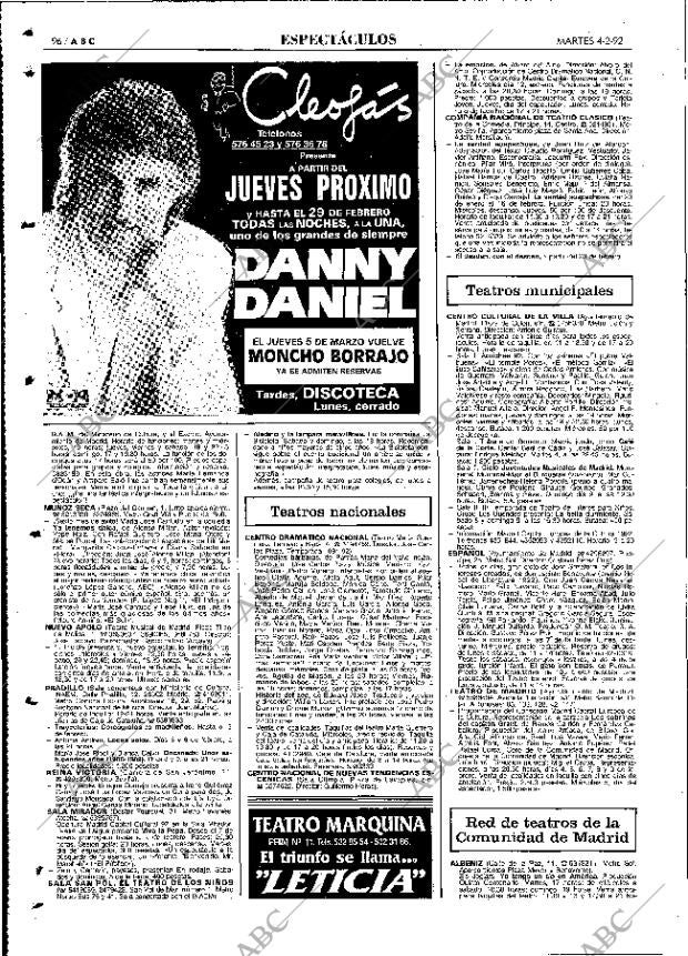 ABC MADRID 04-02-1992 página 96