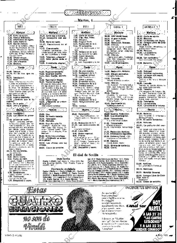 ABC SEVILLA 04-02-1992 página 103