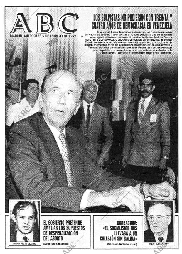 ABC MADRID 05-02-1992 página 1