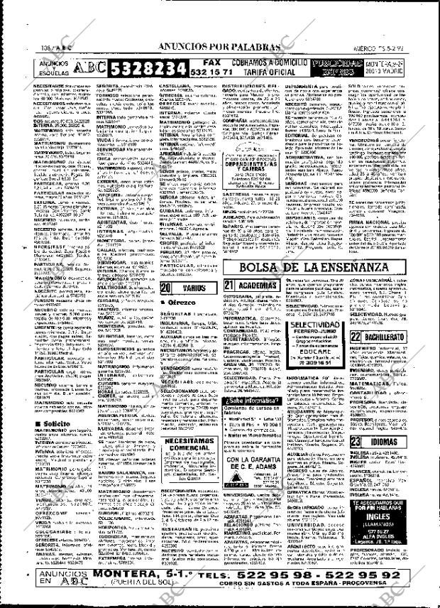 ABC MADRID 05-02-1992 página 108